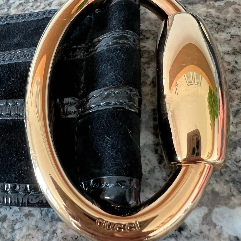Vintage Gucci Black Belt